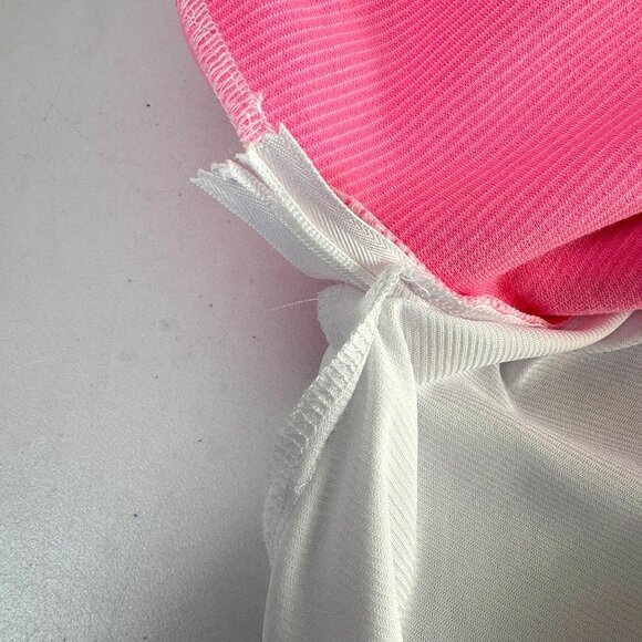 Lilly Pulitzer Tisbury Sleeveless Shift Dress Size L Pink Stripe V Neck Preppy - Picture 10 of 10